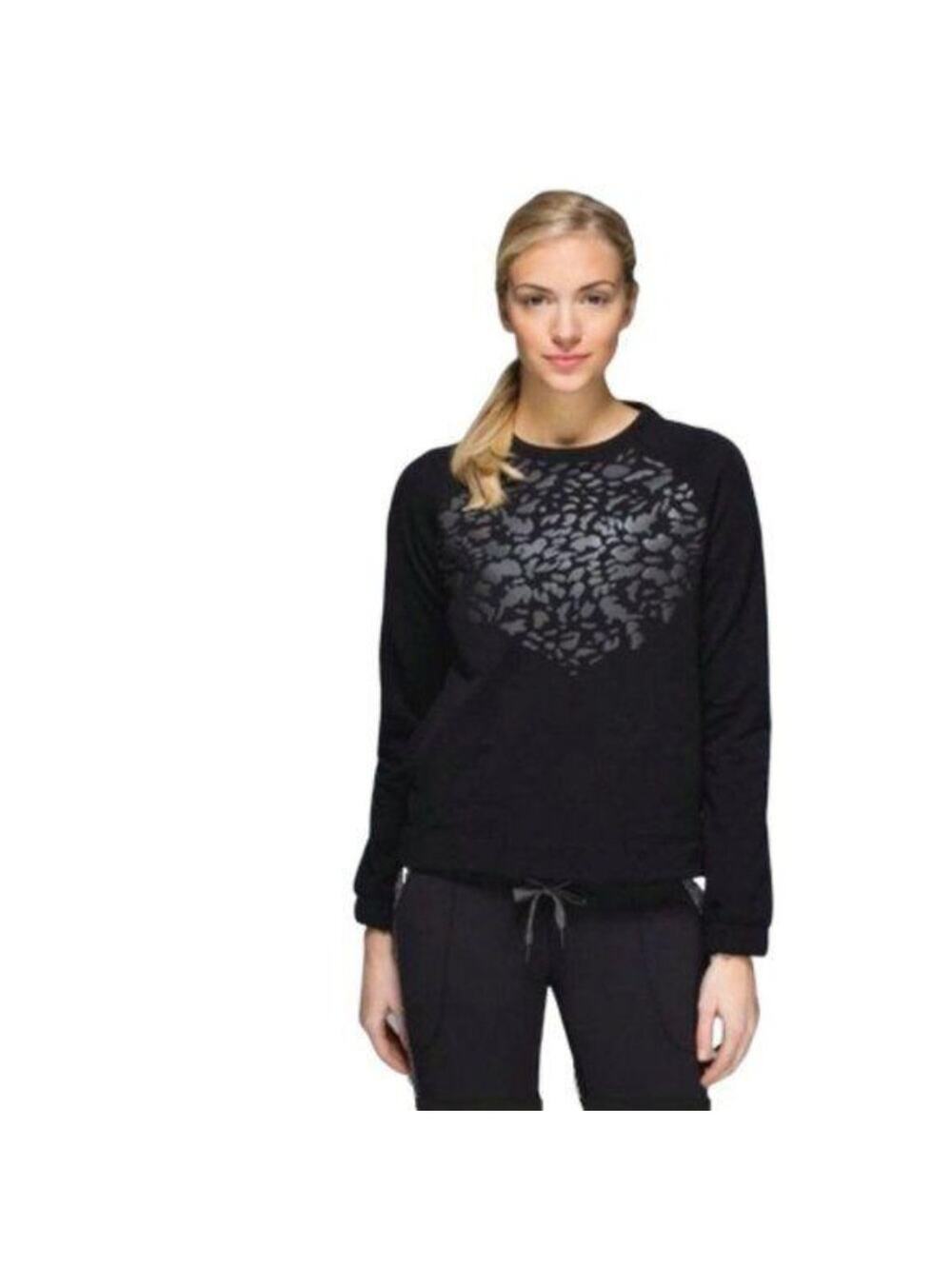 Lululemon Sweatshirt reflective animal print EUC - SIZE SMALL